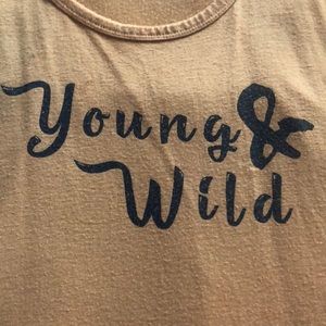 Young and wild tang top